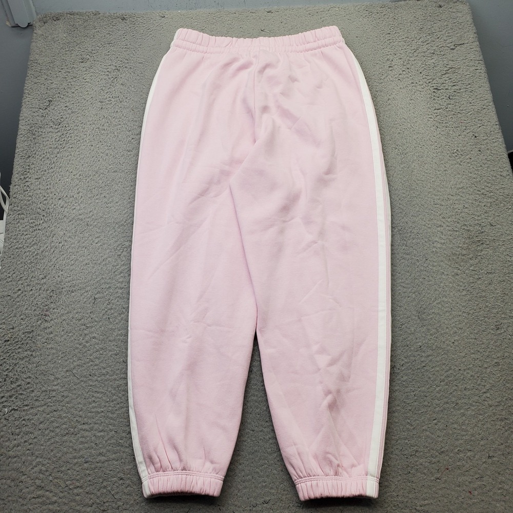 Adidas Essentials Jogger Pants Womens Large Pink Performance Drawstring Waist - Picture 2 of 9